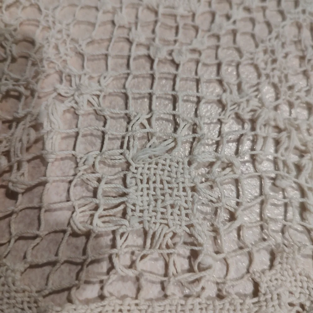 set of two delicate floral handmade doilies beautiful addition to any home
